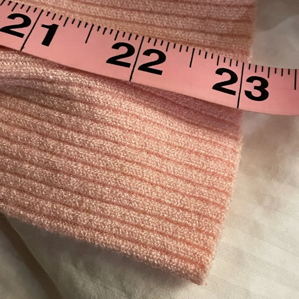 H&M Soft Pink Boat Neck Long Sleeve Sweater Lightweight